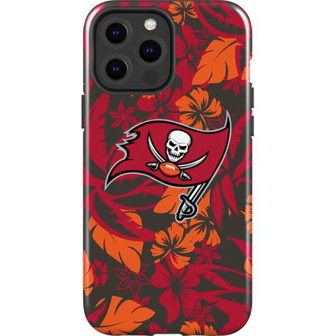NFL Tampa Bay Buccaneers Tropical Print iPhone 14 Pro Max Impact Case
