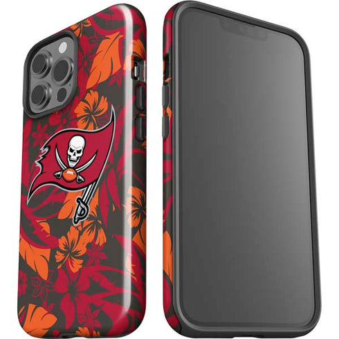 NFL Tampa Bay Buccaneers Tropical Print iPhone 15 Pro Max Impact Case