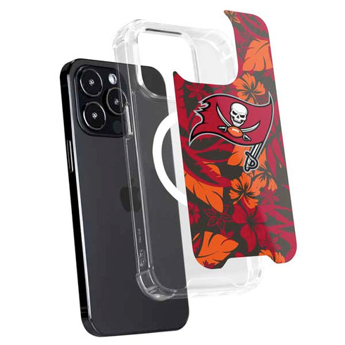 NFL Tampa Bay Buccaneers Tropical Print iPhone 14 Pro Max MagSafe Case