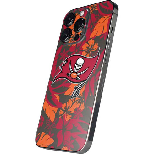 NFL Tampa Bay Buccaneers Tropical Print iPhone 14 Pro Skin