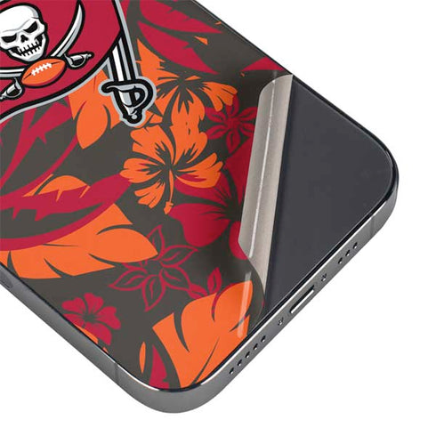 NFL Tampa Bay Buccaneers Tropical Print iPhone 14 Pro Skin