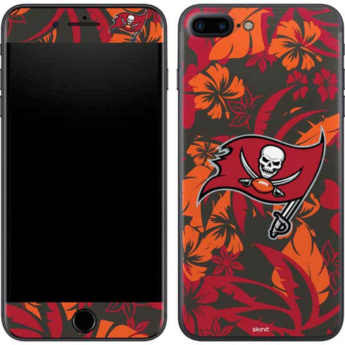NFL Tampa Bay Buccaneers Tropical Print iPhone 8 Plus Skin