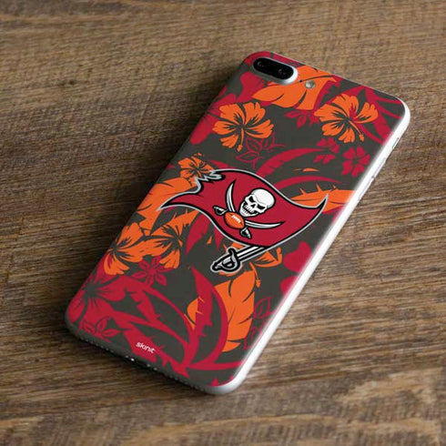 NFL Tampa Bay Buccaneers Tropical Print iPhone 8 Plus Skin
