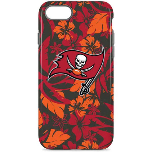 NFL Tampa Bay Buccaneers Tropical Print iPhone 8 Pro Case
