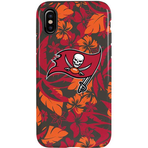 NFL Tampa Bay Buccaneers Tropical Print iPhone X Pro Case