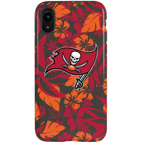 NFL Tampa Bay Buccaneers Tropical Print iPhone XR Pro Case