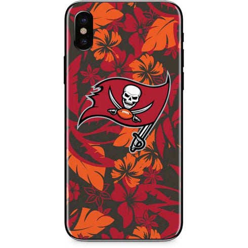 NFL Tampa Bay Buccaneers Tropical Print iPhone XS Max Skin