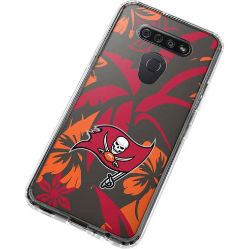 NFL Tampa Bay Buccaneers Tropical Print LG K51/Q51 Clear Case