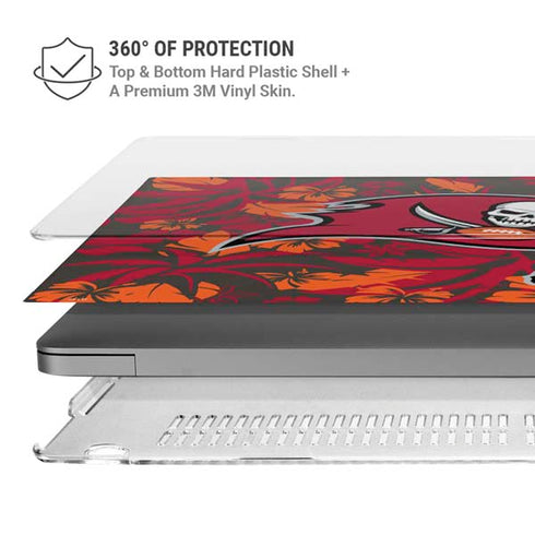 NFL Tampa Bay Buccaneers Tropical Print MacBook Pro 16in (2021-25) Case plus Skin