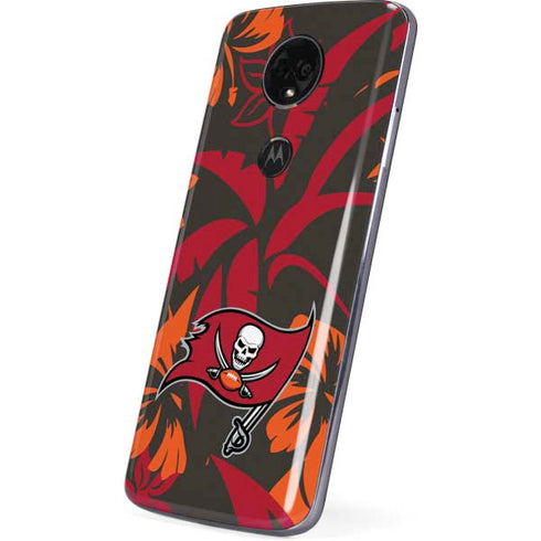 NFL Tampa Bay Buccaneers Tropical Print Moto E5 Plus Skin