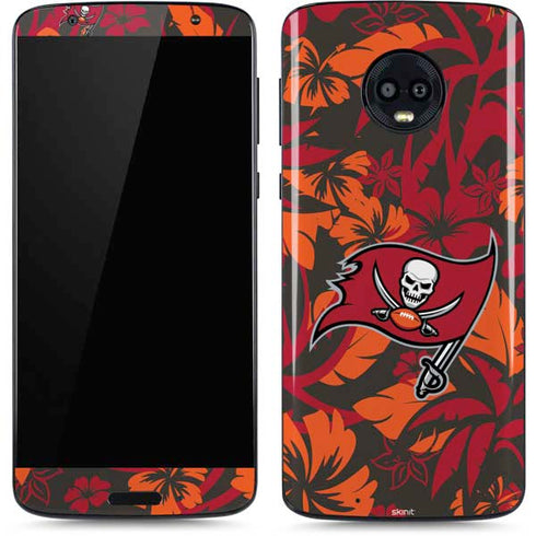 NFL Tampa Bay Buccaneers Tropical Print Moto G6 Skin