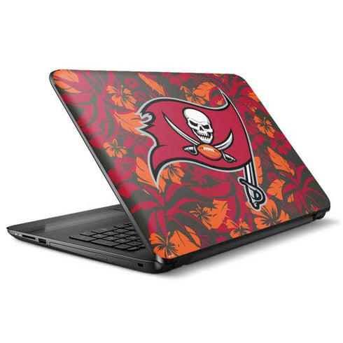 NFL Tampa Bay Buccaneers Tropical Print HP Notebook Skin