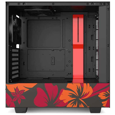 NFL Tampa Bay Buccaneers Tropical Print NZXT H510 Compact ATX Mid-Tower Case Skin