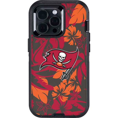 NFL Tampa Bay Buccaneers Tropical Print Otterbox Defender iPhone Skin