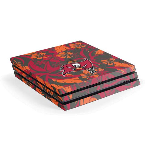 NFL Tampa Bay Buccaneers Tropical Print PS4 Pro Console Skin