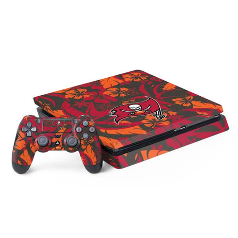 NFL Tampa Bay Buccaneers Tropical Print PS4 Slim Bundle Skin