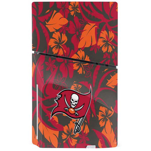 NFL Tampa Bay Buccaneers Tropical Print PS5 Slim Disk Bundle Skin