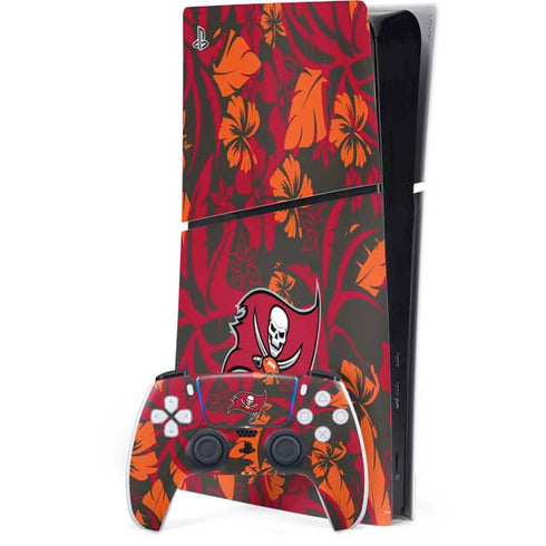 NFL Tampa Bay Buccaneers Tropical Print PS5 Slim Digital Edition Bundle Skin