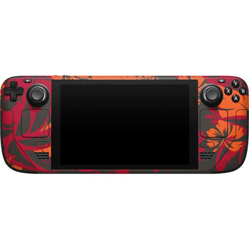 NFL Tampa Bay Buccaneers Tropical Print Steam Deck Handheld Gaming Computer Skin