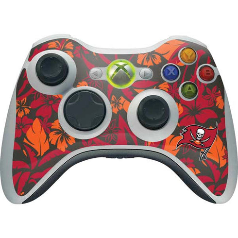 NFL Tampa Bay Buccaneers Tropical Print Xbox 360 Wireless Controller Skin