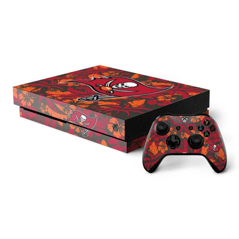NFL Tampa Bay Buccaneers Tropical Print Xbox One X Bundle Skin