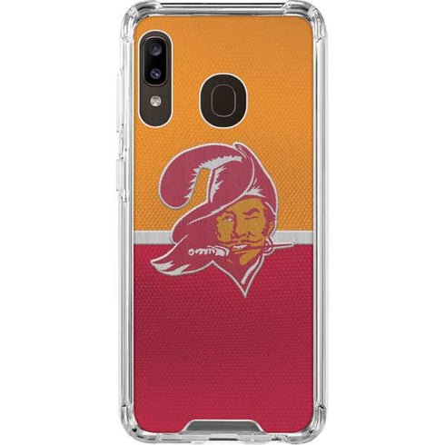 NFL Tampa Bay Buccaneers Vintage Galaxy A30 Clear Case