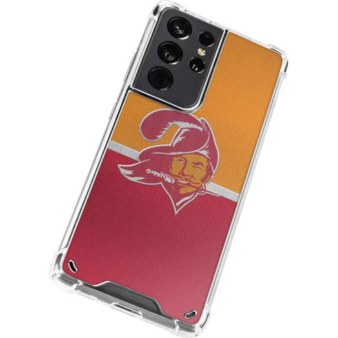 NFL Tampa Bay Buccaneers Vintage Galaxy S21 Ultra 5G Clear Case