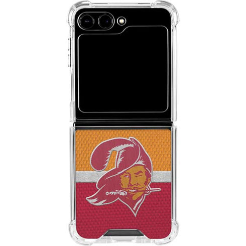 NFL Tampa Bay Buccaneers Vintage Galaxy Z Flip5 5G Clear Case