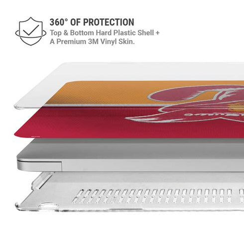 NFL Tampa Bay Buccaneers Vintage MacBook Air 15in (2023-2025) Case plus Skin