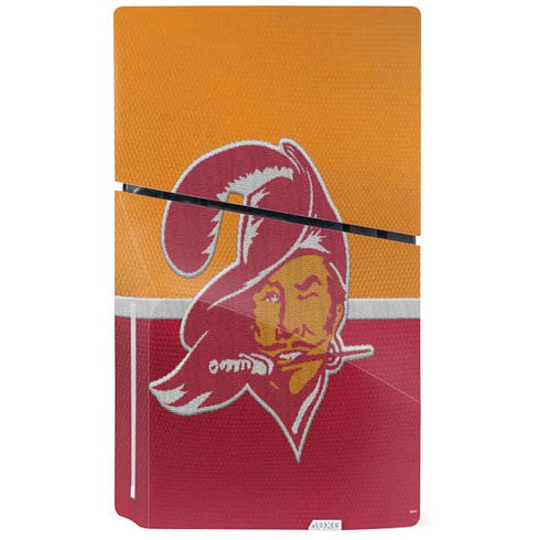 NFL Tampa Bay Buccaneers Vintage PS5 Slim Disk Console Skin