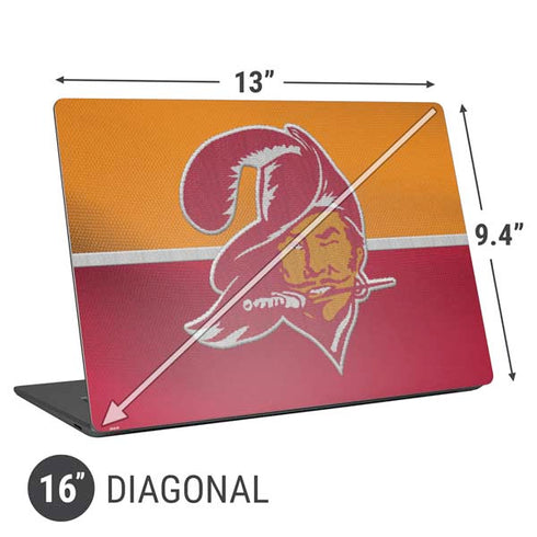 NFL Tampa Bay Buccaneers Vintage Universal Laptop 16in (13 x 9.4in) Skin