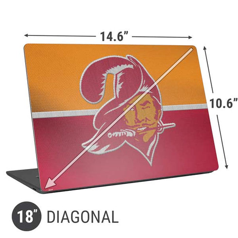 NFL Tampa Bay Buccaneers Vintage Universal Laptop 18in (14.6 x 10.6in) Skin