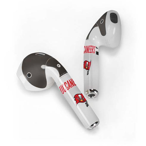 NFL Tampa Bay Buccaneers White Striped Apple AirPods Skin