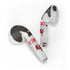 NFL Tampa Bay Buccaneers White Striped Apple AirPods Skin