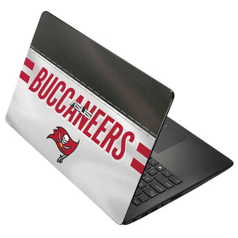 NFL Tampa Bay Buccaneers White Striped Asus X502CA 15.6 Skin