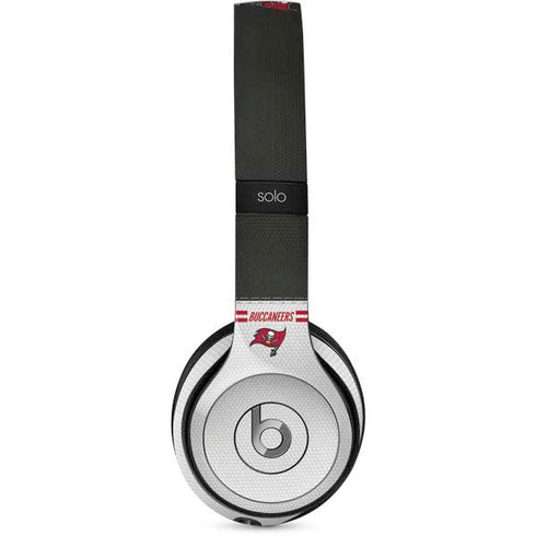 NFL Tampa Bay Buccaneers White Striped Beats Solo 2 Wired Skin