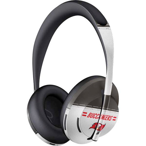 NFL Tampa Bay Buccaneers White Striped Bose Noise Cancelling Headphones 700 Skin