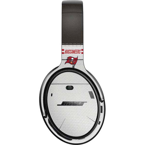NFL Tampa Bay Buccaneers White Striped Bose QuietComfort 35 II Headphones Skin