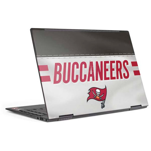 NFL Tampa Bay Buccaneers White Striped HP Envy Skin