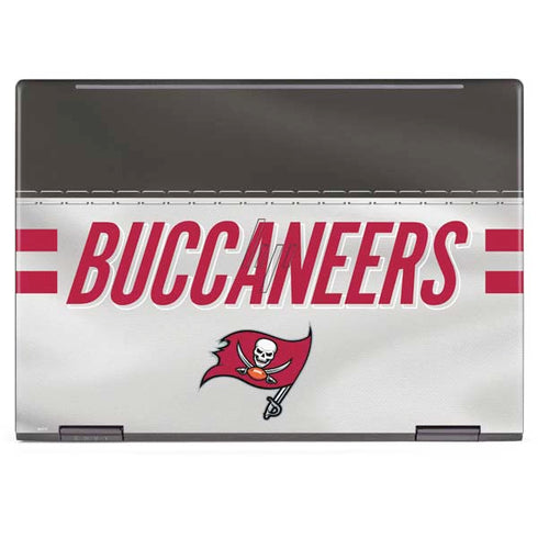 NFL Tampa Bay Buccaneers White Striped HP Envy Skin