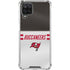 NFL Tampa Bay Buccaneers White Striped Galaxy A12 Clear Case