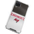 NFL Tampa Bay Buccaneers White Striped Galaxy A12 Clear Case