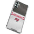 NFL Tampa Bay Buccaneers White Striped Galaxy A13 5G Clear Case