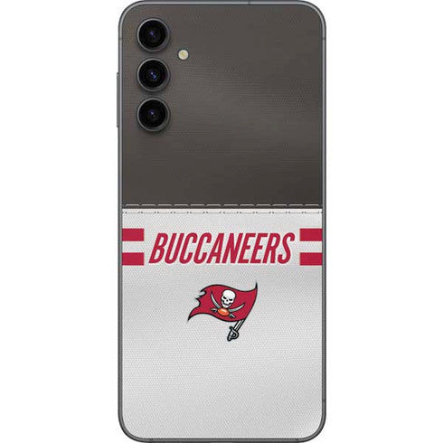 NFL Tampa Bay Buccaneers White Striped Galaxy A14 5G Skin