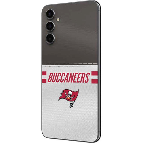 NFL Tampa Bay Buccaneers White Striped Galaxy A14 5G Skin
