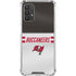 NFL Tampa Bay Buccaneers White Striped Galaxy A32 5G Clear Case