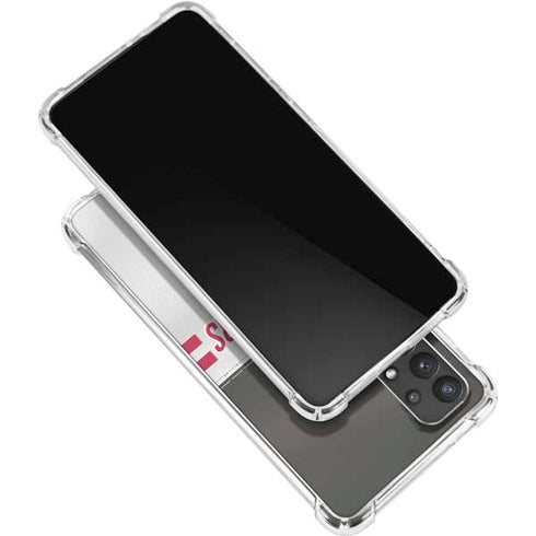 NFL Tampa Bay Buccaneers White Striped Galaxy A32 5G Clear Case