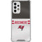 NFL Tampa Bay Buccaneers White Striped Galaxy A33 5G Clear Case