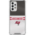 NFL Tampa Bay Buccaneers White Striped Galaxy A53 5G Clear Case