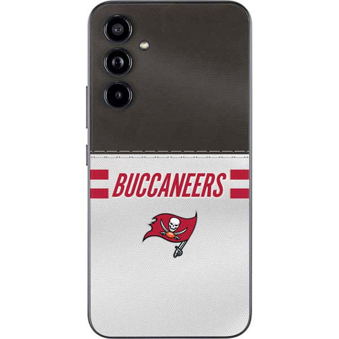 NFL Tampa Bay Buccaneers White Striped Galaxy A54 5G Skin